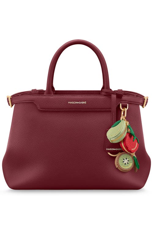 Maison De Sabre The Medium Palais Bag In Burgundy