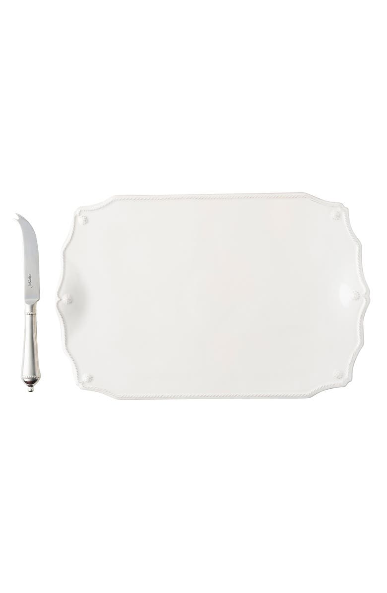 Juliska Berry and Thread Serving Board & Knife, Alternate, color, Whitewash