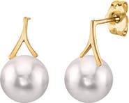 The Pearl Source Japanese Akoya Pearl Lindsey Earrings