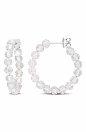 Faceted Hoop Earrings