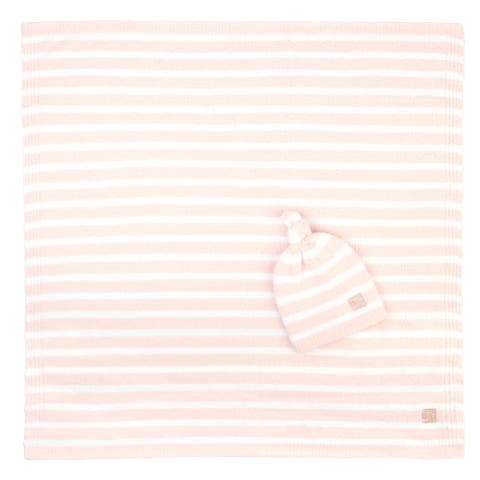 Baby Blanket - Mini Stripe w/ Cap - Chenilla Classic