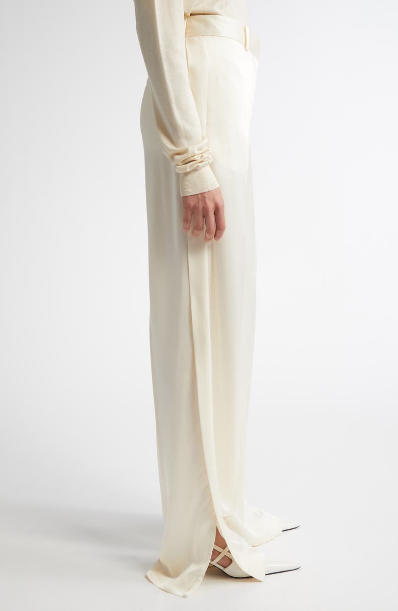 TOTEME Slit Cuff Trousers, Alternate, color, Macadamia