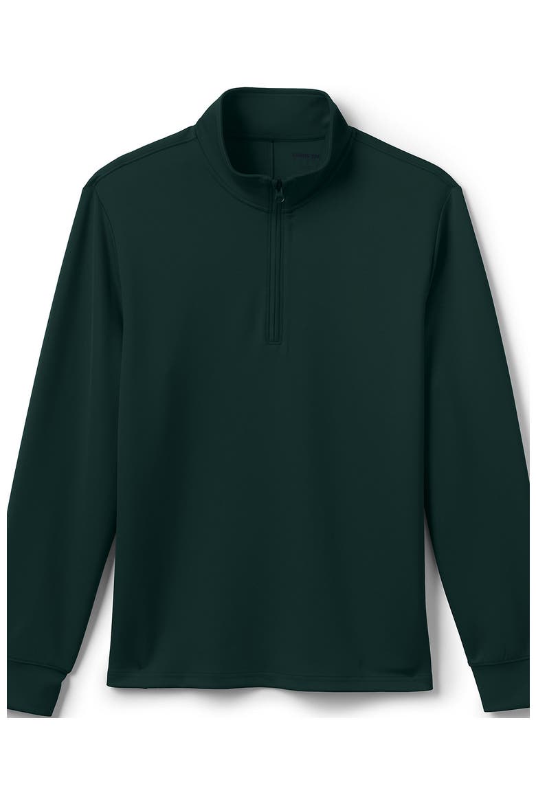 School Uniform  Quarter Zip Pullover, Alternate, color, Evergreen