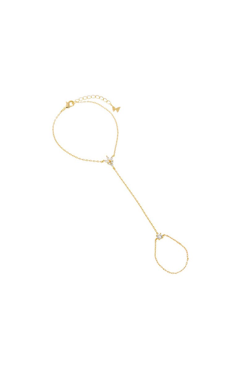 BY ADINA EDEN CZ Marquise Cluster Hand Chain, Main, color, Gold