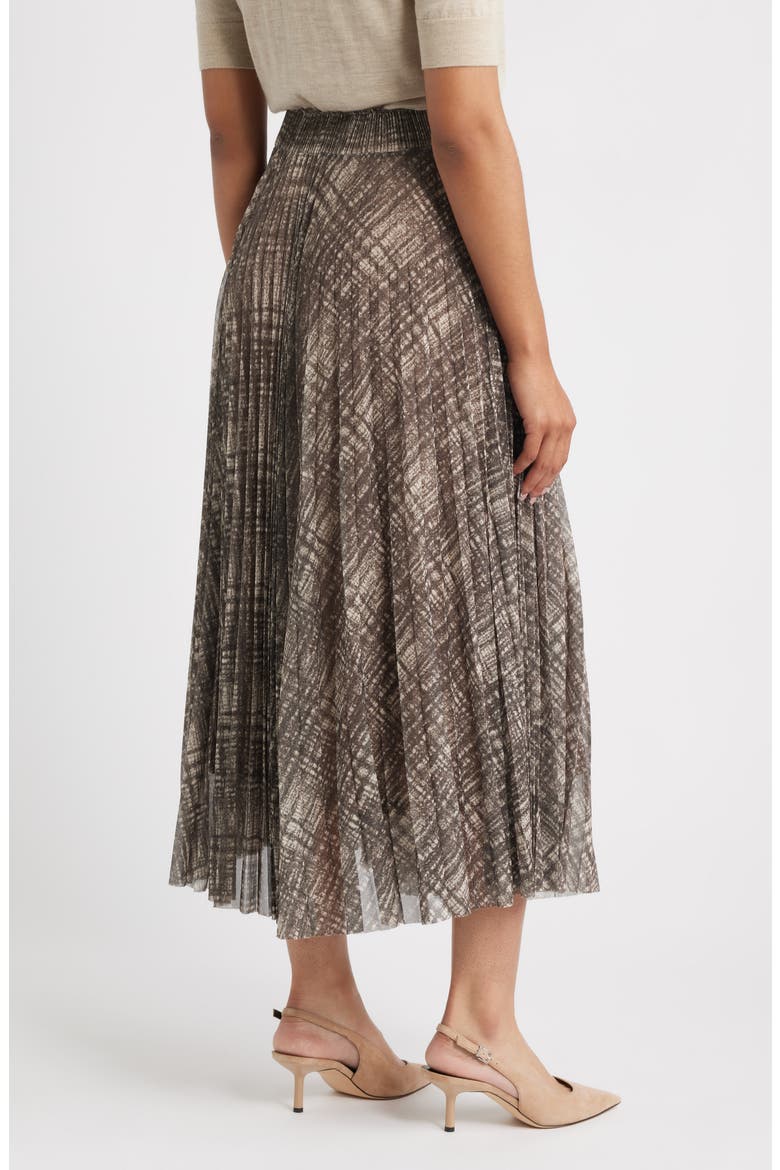 Edrisa Pleated Midi Skirt, Alternate, color, GREY MULTI