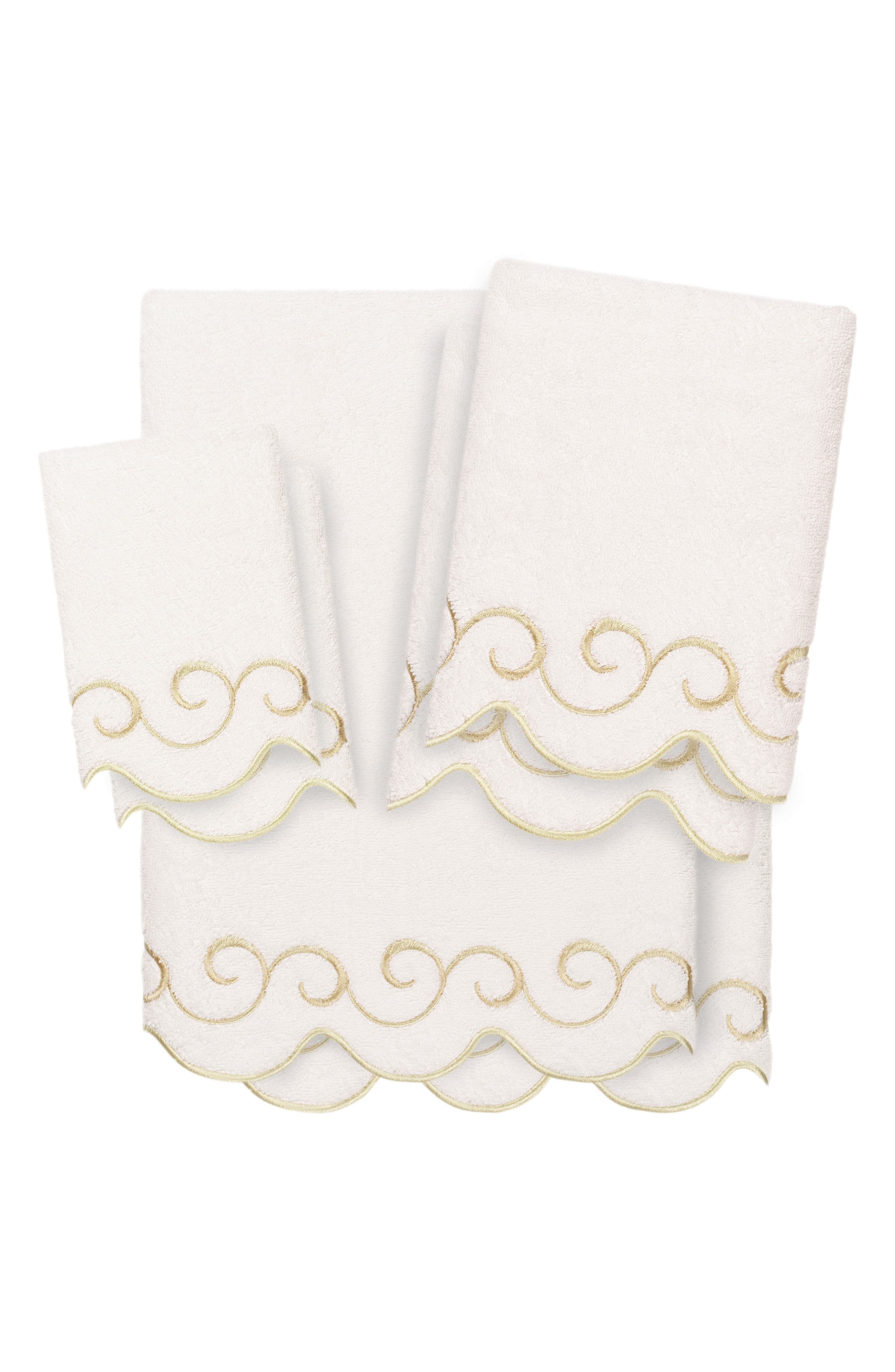 Simplicity Scallop 6-Piece Turkish Cotton Towel Set