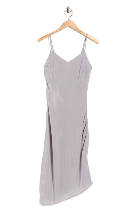 Asymmetric Midi Slipdress