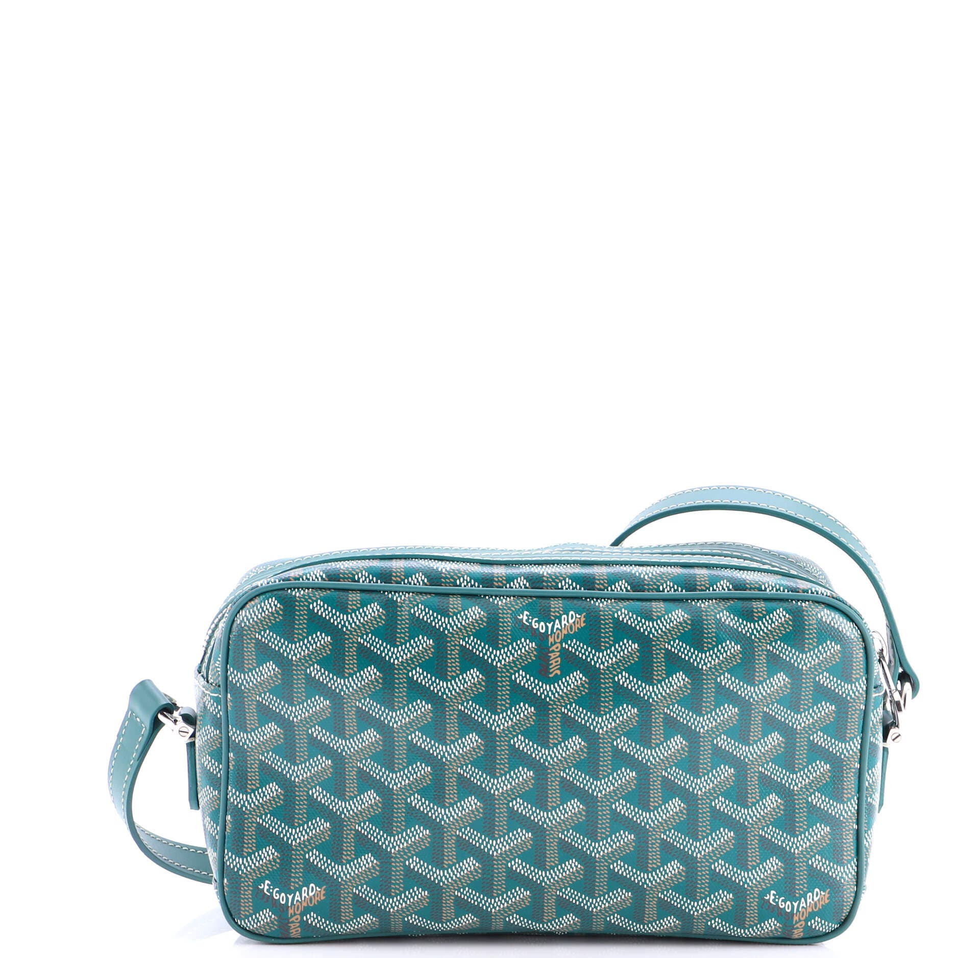 Pre-Owned Goyard Cap Vert Bag Coated Canvas, Alternate, color, Green