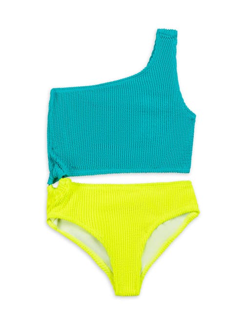 LIMEAPPLE LIMEAPPLE CRINKLE CUTOUT ONE PIECE SWIMSUIT 