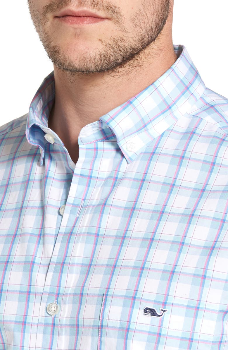 vineyard vines Plaid Classic Fit Sport Shirt, Alternate, color, 