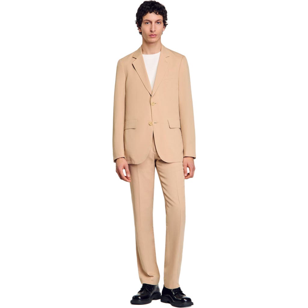 Sandro Suit Jacket In Nut