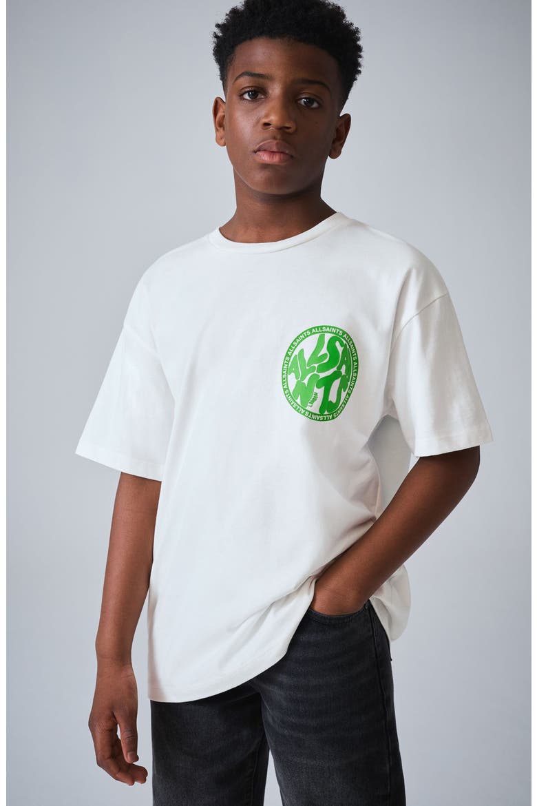 Kids' Distortion Orlando Cotton Graphic T-Shirt, Alternate, color, WHITE
