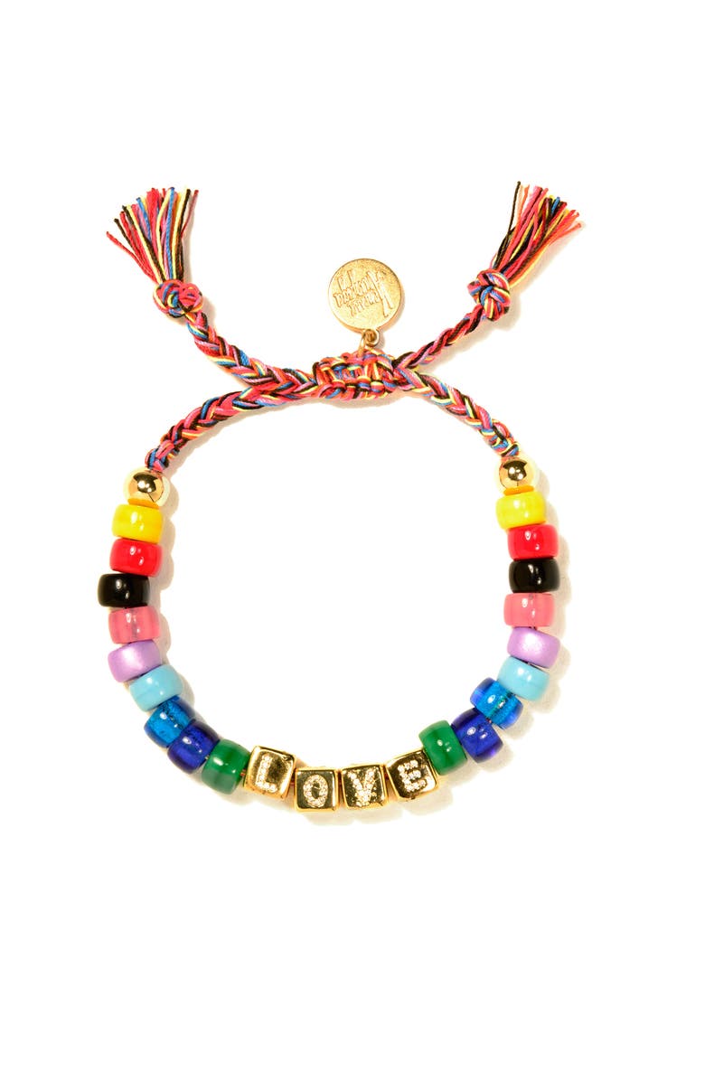 Venessa Arizaga Rainbow Love Bracelet, Main, color, Rainbow