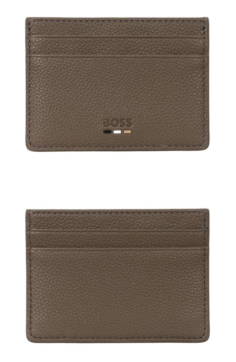 BOSS Ray Faux Leather Card Case, Main, color,