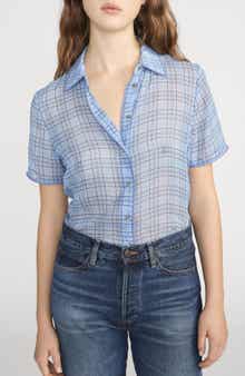 The Essential Plaid Silk Button-Up Shirt