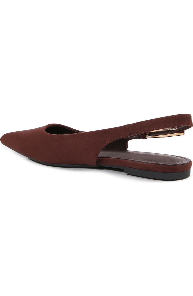 BERNESS Caitriona Pointed Toe Slingback Flat, Alternate, color, Brown
