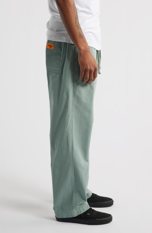 Service Works Organic Cotton Ripstop Drawstring Chef Pants In Sage