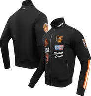 PRO STANDARD Men's Pro Standard Black Baltimore Orioles Fast Lane Full-Zip Track Jacket