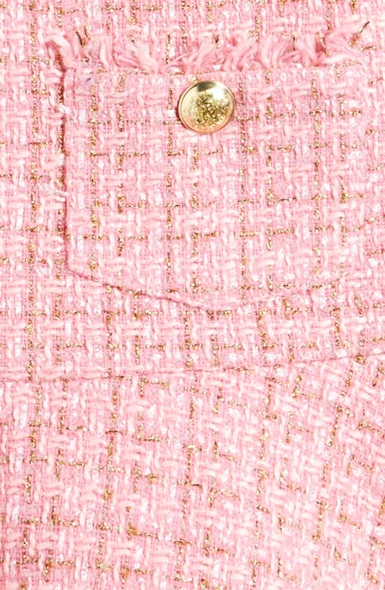 Bardot Junior Kids' Ruby Metallic Bouclé Party Dress, Alternate, color, 