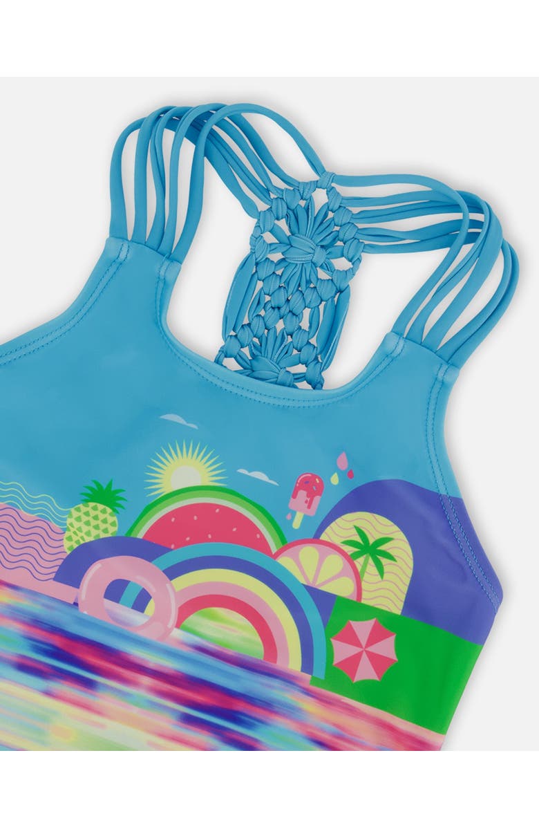 Deux par Deux Little Girl's Printed One-Piece Swimsuit Multicolored, Alternate, color, Multicolored