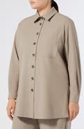 Marina Rinaldi Yanina Twill Shirt Jacket