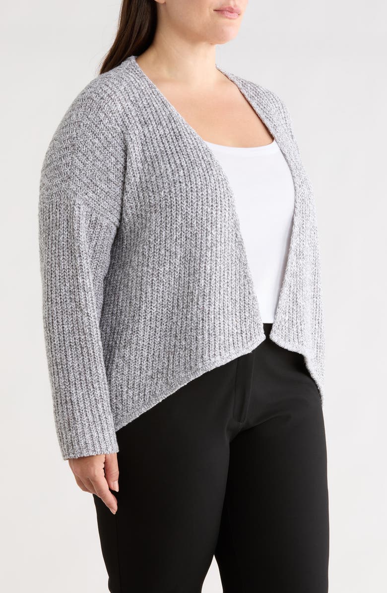 Eileen Fisher Organic Cotton Blend Cardigan, Alternate, color, Dark Pearl