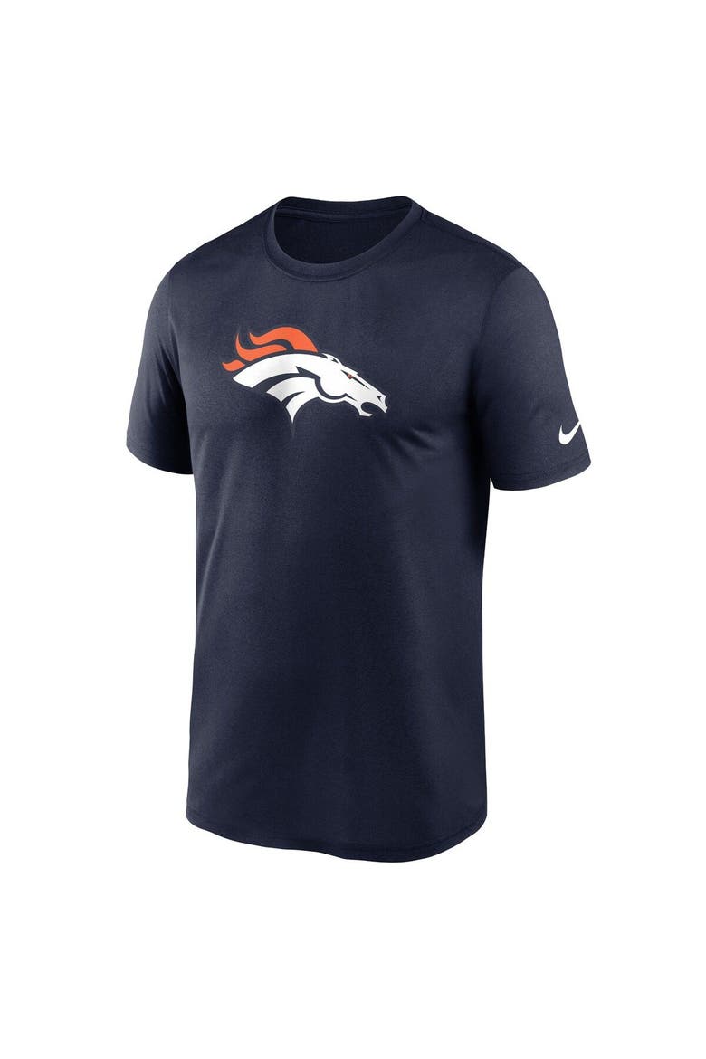 Men's Nike  Navy Denver Broncos Legend Logo Performance T-Shirt, Alternate, color, Navy