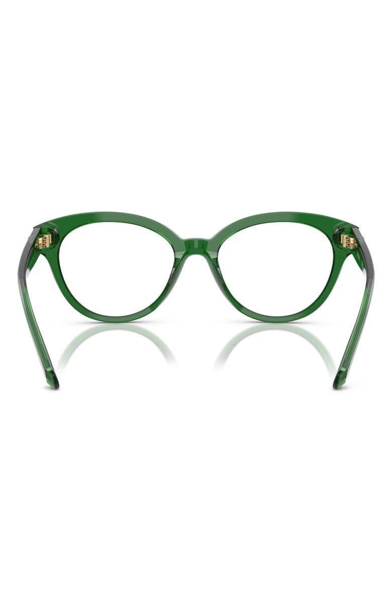 Swarovski 52mm Round Optical Glasses, Alternate, color, Green