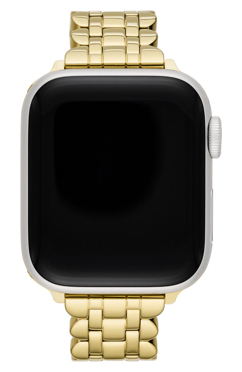 Kate Spade New York scallop 16mm Apple Watch<sup>®</sup> bracelet watchband, Alternate, color, Gold