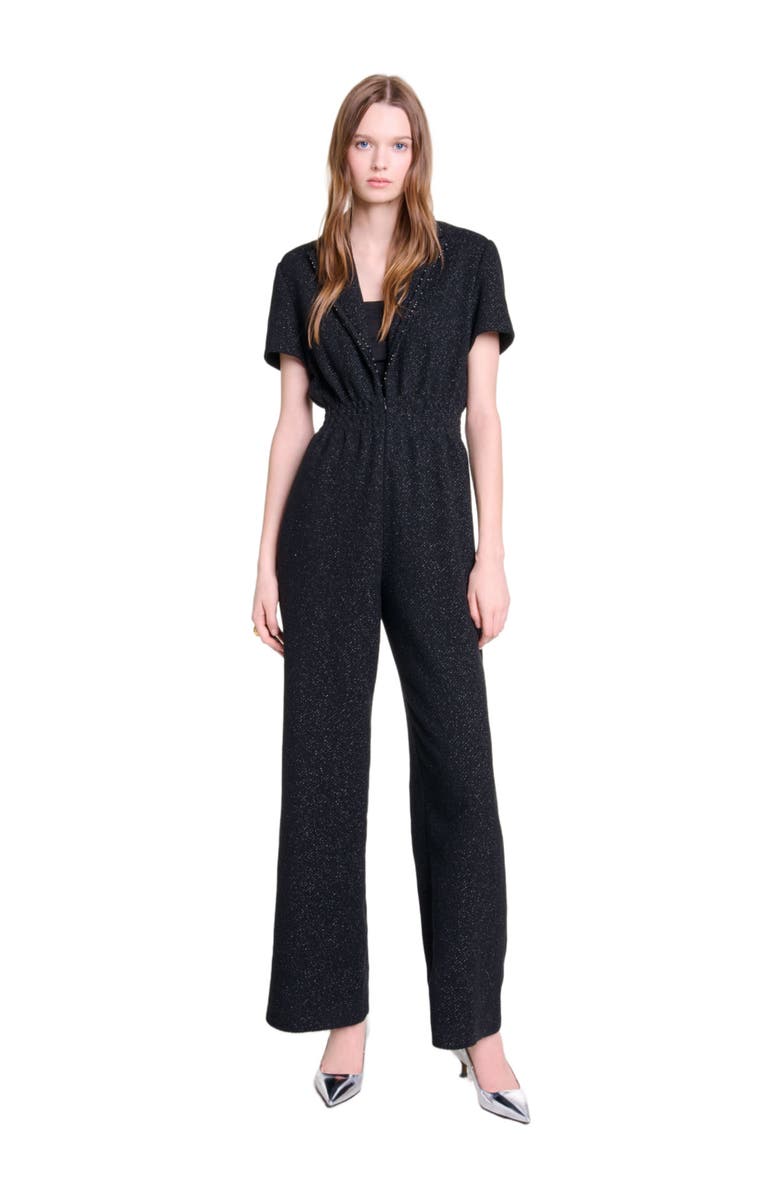 maje Tweed trouser suit, Main, color, 