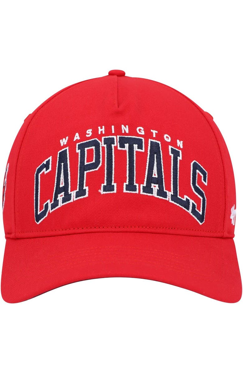 '47 Men's '47 Red Washington Capitals Block Arch Hitch Snapback Hat, Alternate, color, Red