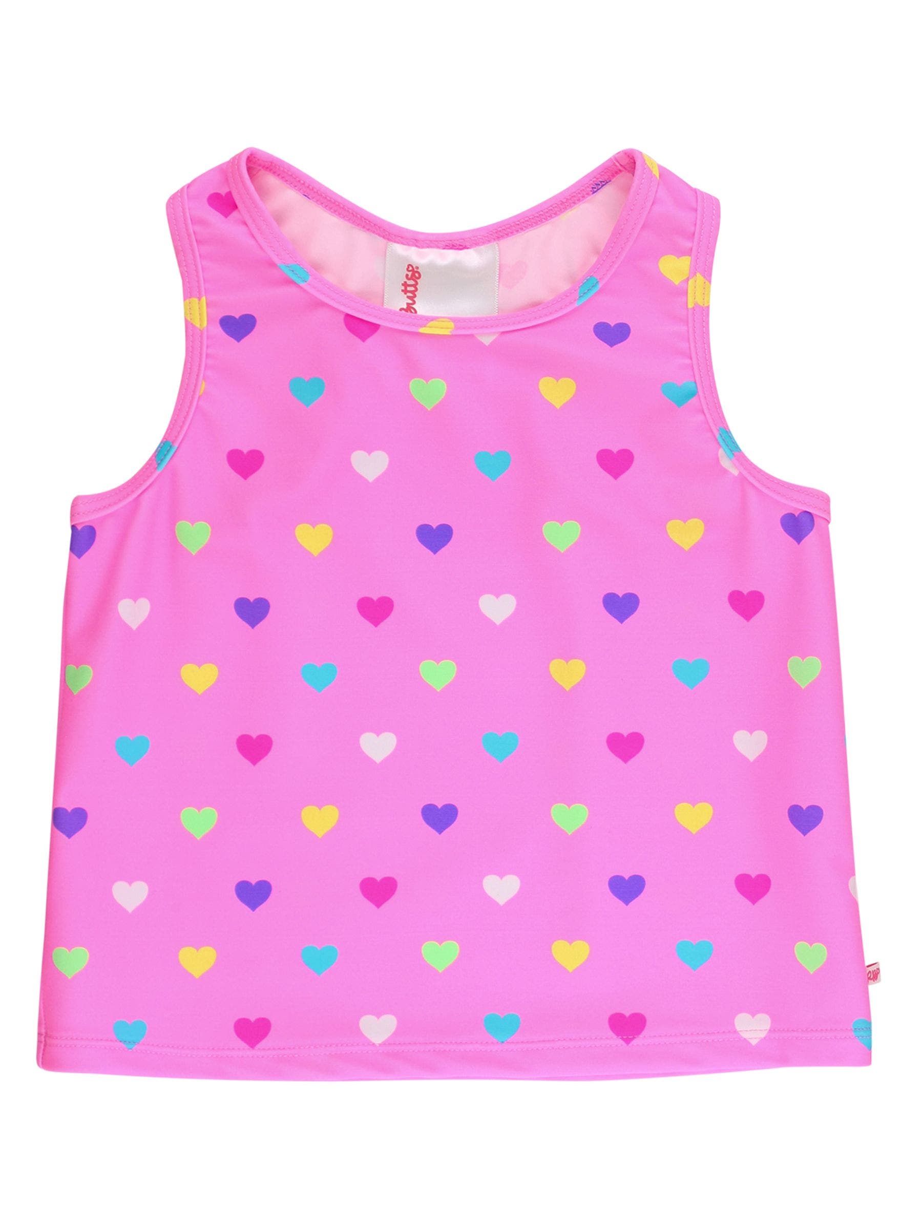 Neon Pink Colorful Hearts