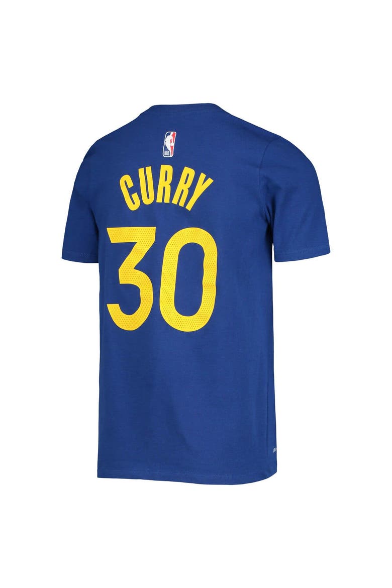 Youth Nike Stephen Curry Royal Golden State Warriors Logo Name & Number Performance T-Shirt, Alternate, color, Royal