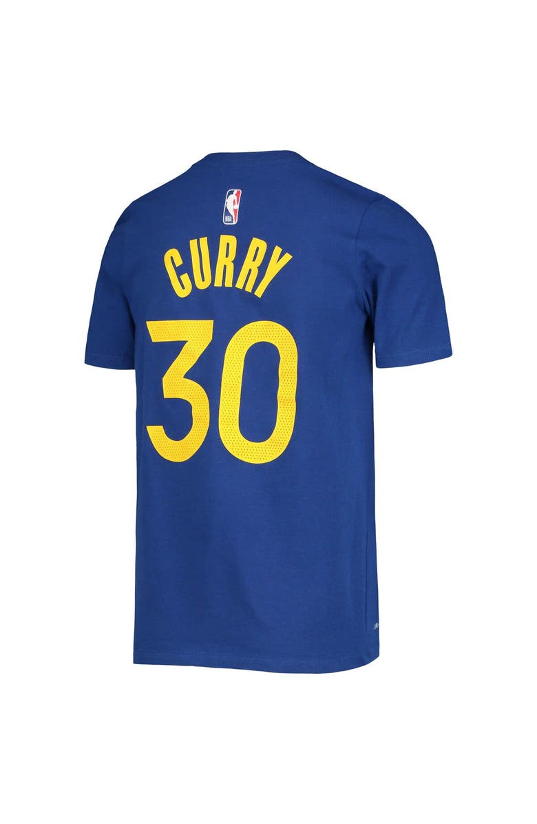 Nike Youth Nike Stephen Curry Royal Golden State Warriors Logo Name & Number Performance T-Shirt, Alternate, color, Royal