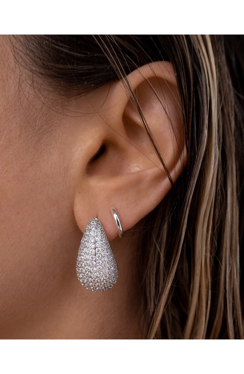 Luv AJ The Gia Pavé Cubic Zirconia Drop Earrings, Alternate, color,