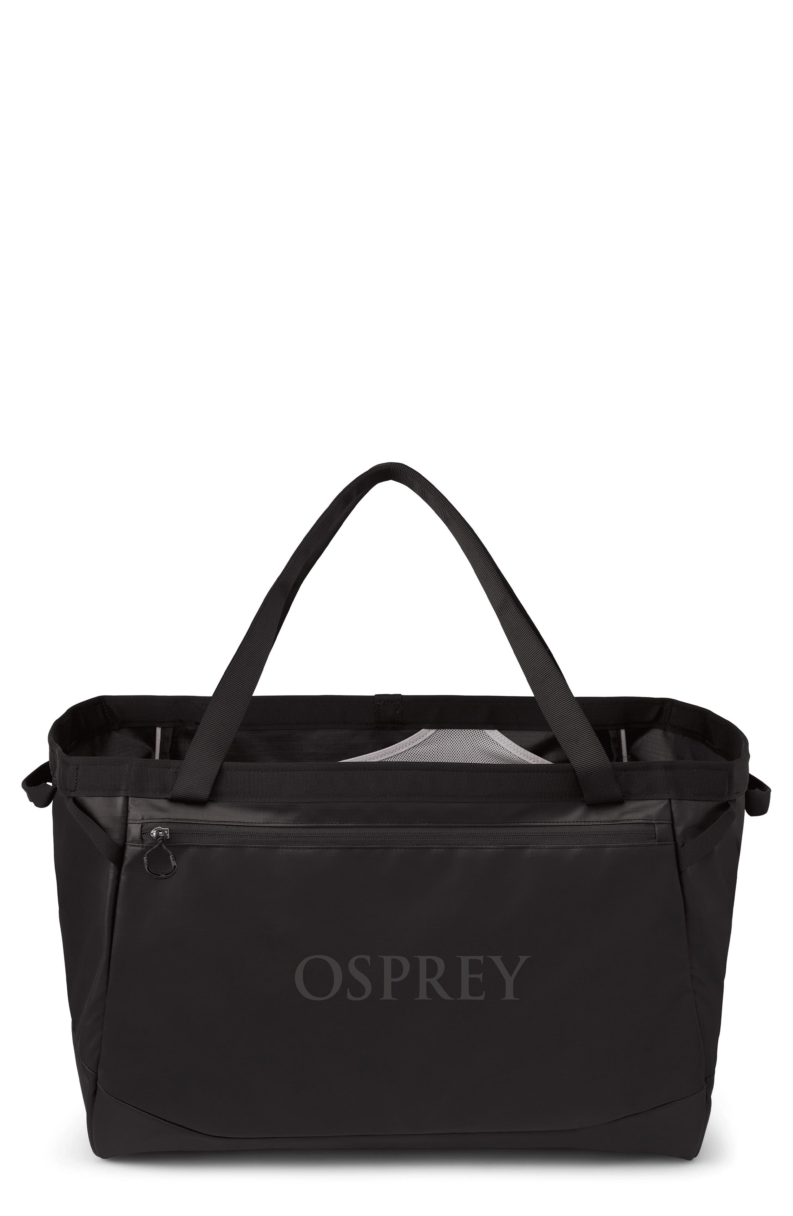Osprey Transporter 60-Liter Gear Tote, Main, color, Raven Black/Black
