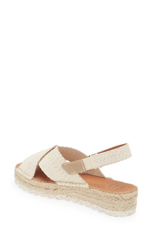 Toni Pons Elvira Espadrille Slingback Sandal In Ecru Fabric