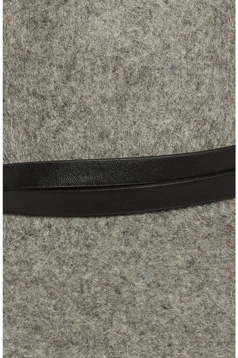 Wool Felt Floppy Hat, Alternate, color, GREY LIGHT HEATHER COMBO