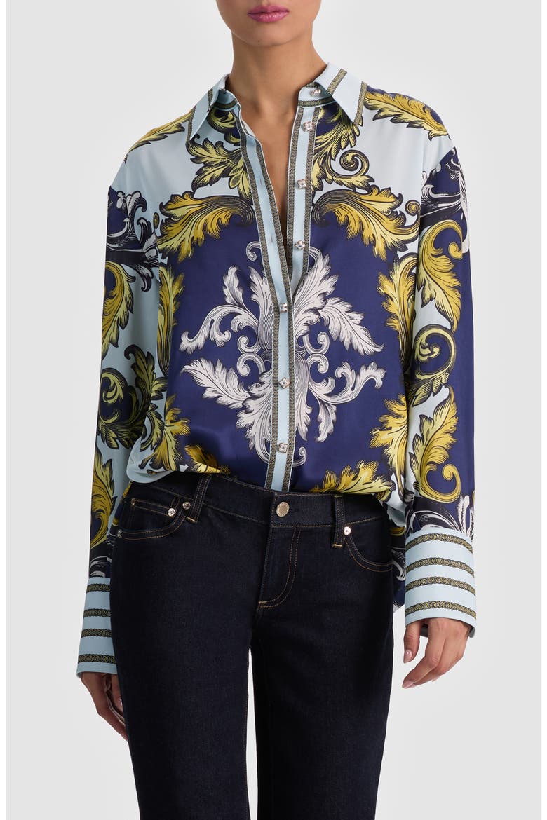 Lane Long Sleeve Woven Shirt, Main, color, ANTIQUE SCROLL