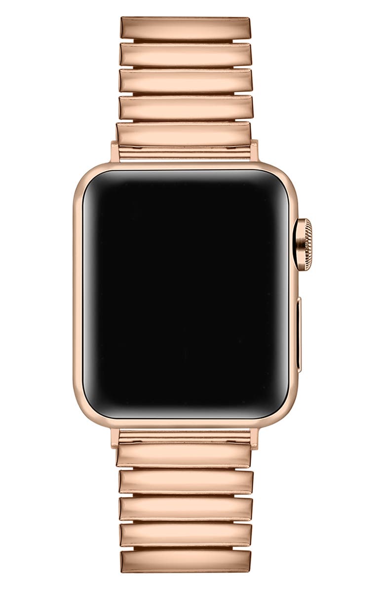 The Posh Tech Slink 42mm Apple Watch<sup>®</sup> Stretch Watchband, Alternate, color, Rose Gold