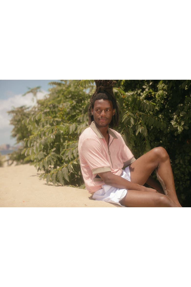 'Flamingo Tartare' Cabana, Alternate, color, Pink