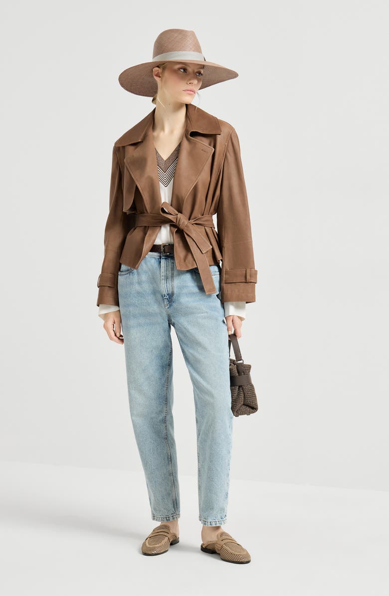 Brunello Cucinelli Cashmere and silk lightweight sweater, Alternate, color, White