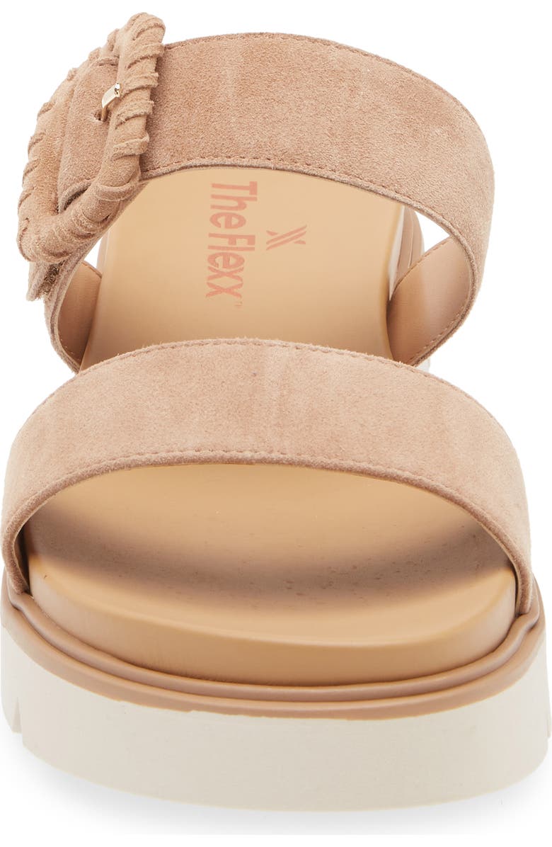 The FLEXX Atena Platform Slide Sandal, Alternate, color, Terra Camoscio