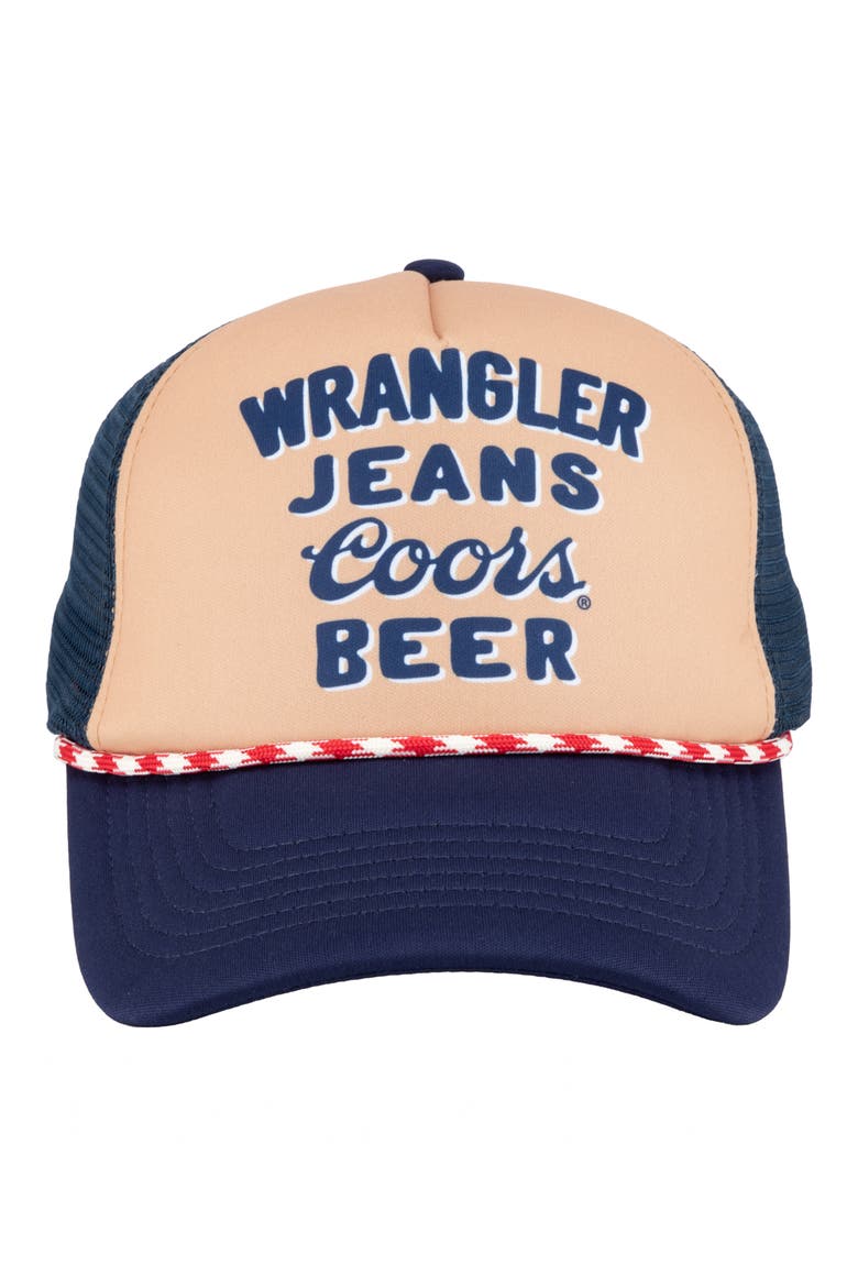 Sublimated Trucker Hat, Main, color, NAVY