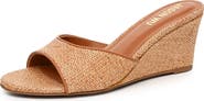JASON WU Raffia Wedge Slide Sandal