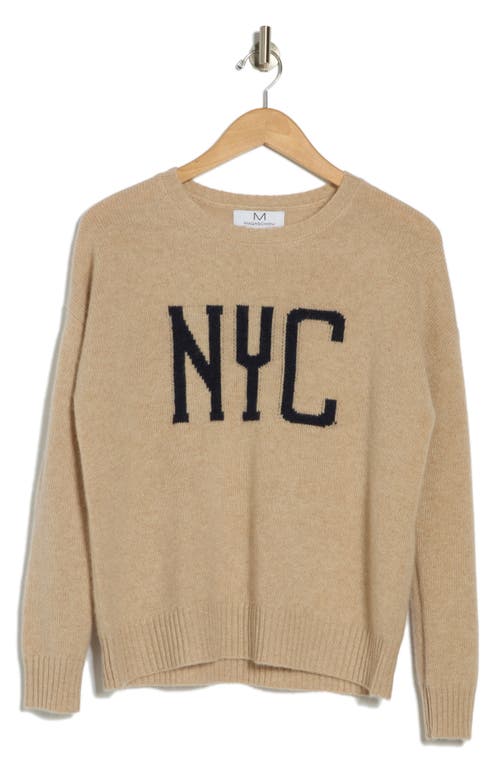 Magaschoni Nyc Cashmere Crewneck Sweater In Gold