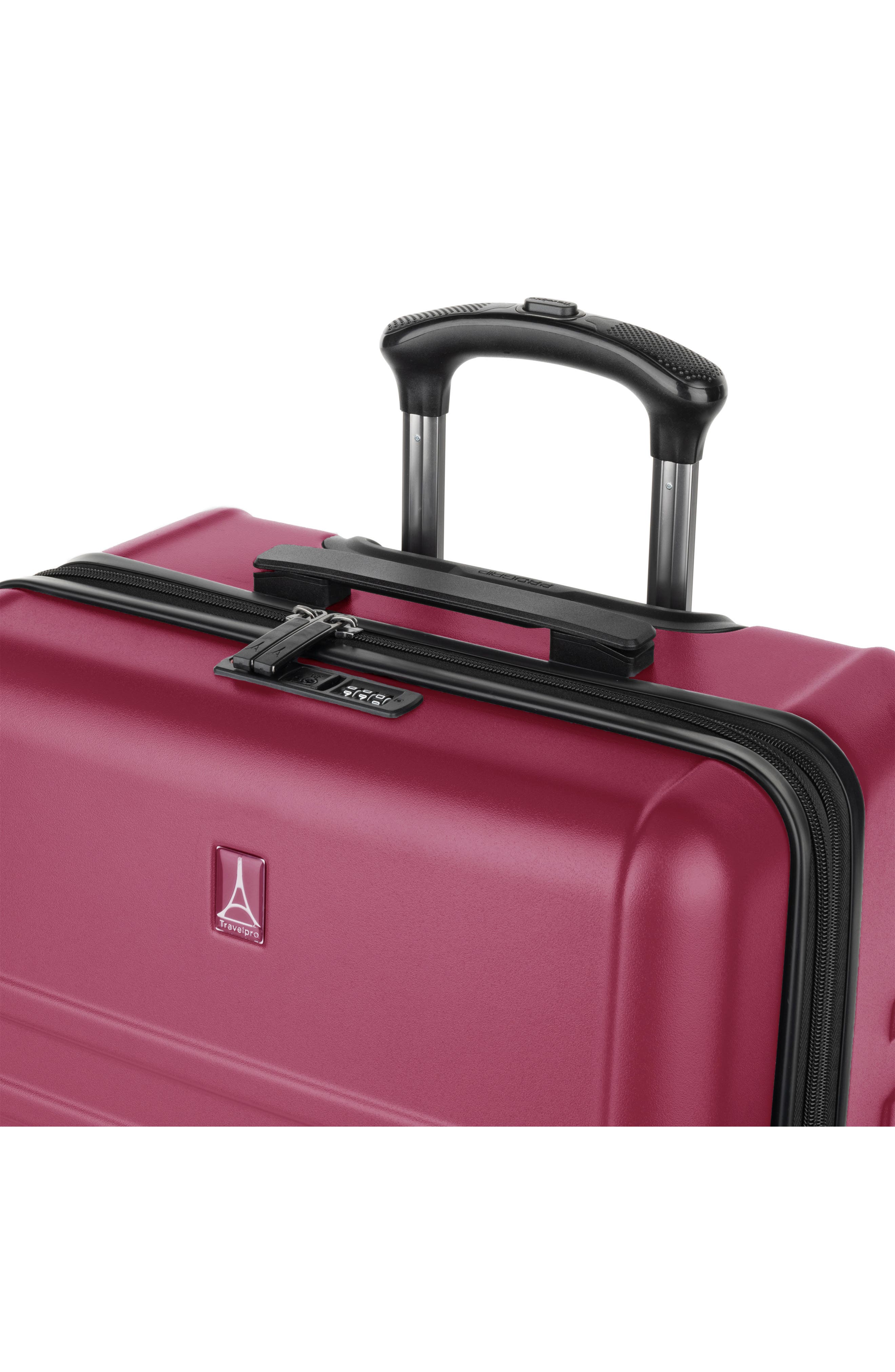 TRAVELPRO Rollmaster<sup>™</sup> Lite 2 24-Inch Expandable Medium Checked Hardside Spinner Luggage, Alternate, color, Cranberry Matte