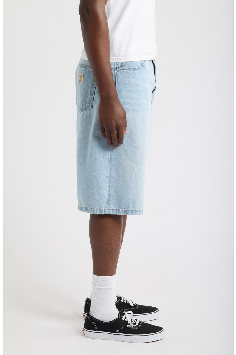 Landon Denim Shorts, Alternate, color, BLUE (HEAVY WORN BLEACHED)