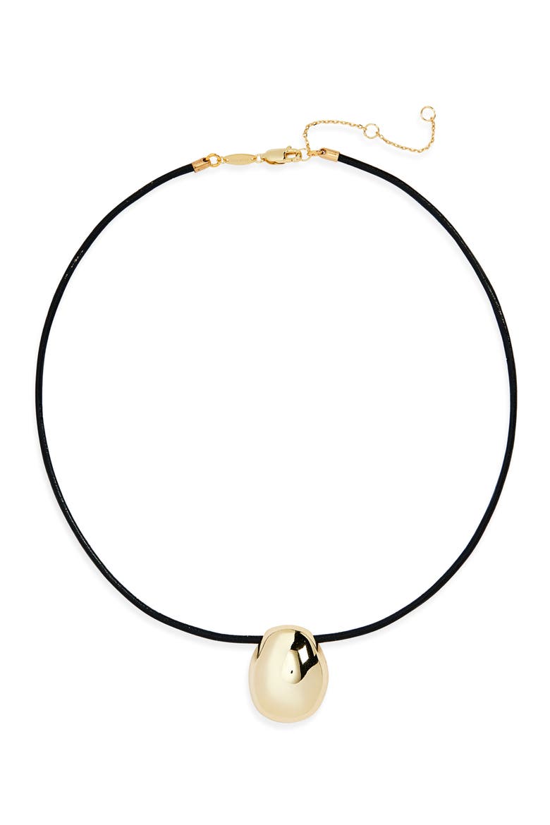 Lasso Pendant Necklace, Main, color, GOLD