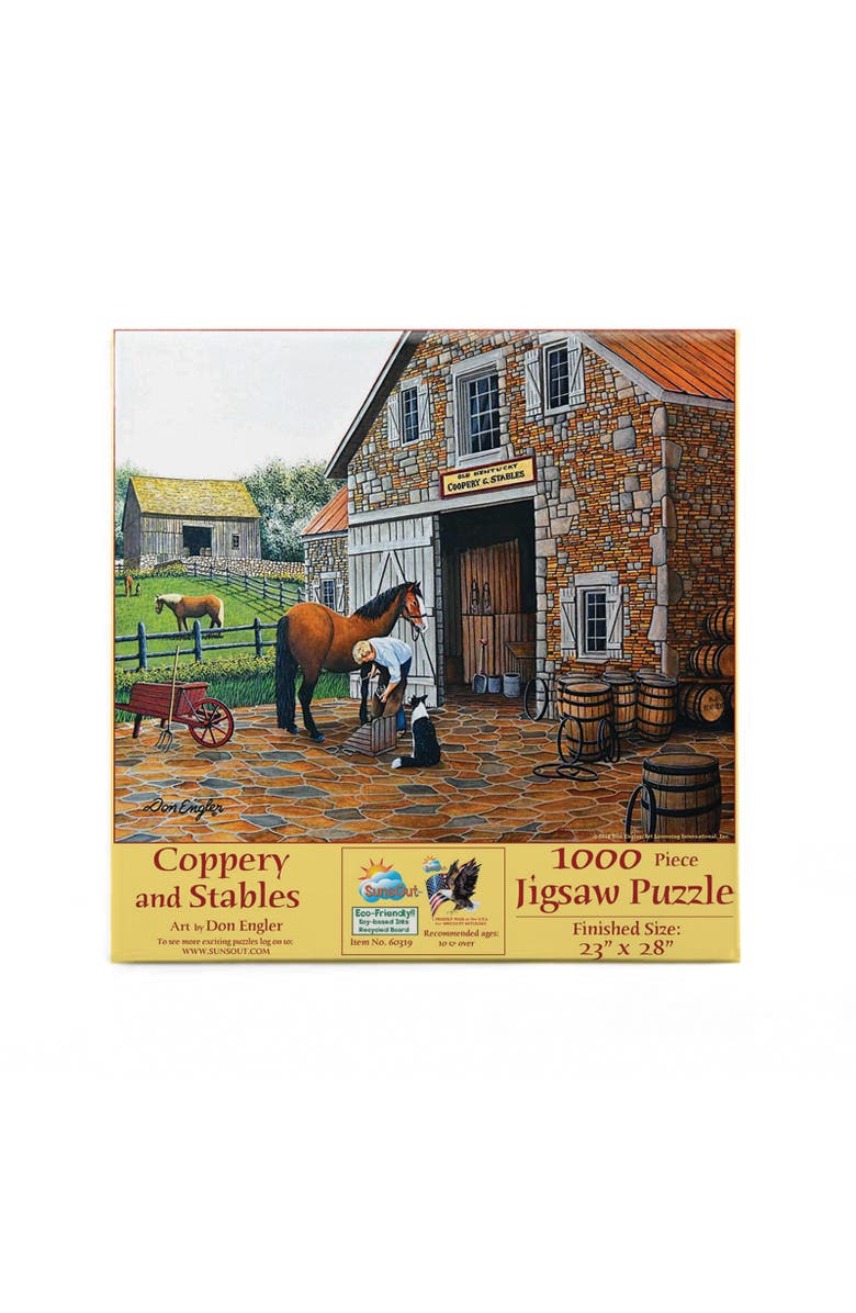 Sunsout Coppery and Stables 1000 piece Jigsaw Puzzle for Adults, Alternate, color, Multicolor